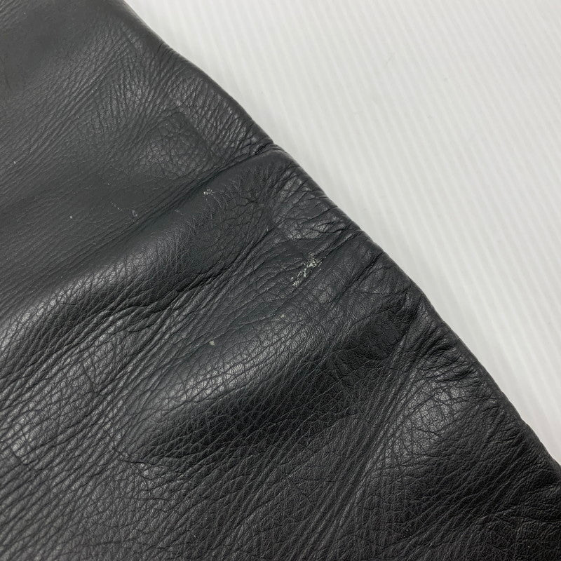 【現状渡し品】【メンズ】 USED LEATHER PANTS レザー パンツ ボトムス ズボン 157-260214-cs-21-izu サイズ：33 カラー：ブラック 万代Net店