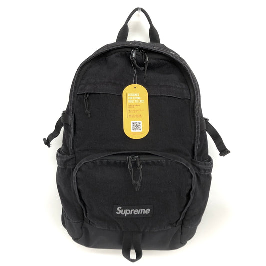 【中古品】【メンズ/レディース】 SUPREME シュプリーム 25AW DENIM BACKPACK デニム地 バックパック リュック 鞄 149-260630-rs-01-fur カラー：ブラック 万代Net店
