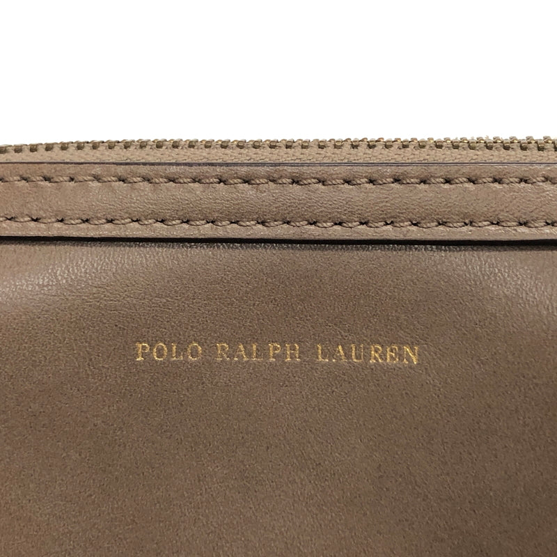 【中古品】【レディース】 POLO RALPH LAUREN ポロ・ラルフローレン SHOULDER BAG ショルダーバッグ 鞄 188-260630-rs-03-fur カラー：グレージュ系 万代Net店
