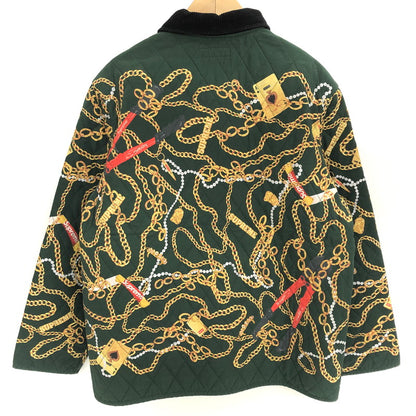 【中古品】【メンズ】 Supreme シュプリーム 20AW Chains Quilted Jacket チェーン キルト ジャケット ブルゾン アウター 149-251031-rs-03-fur サイズ：XL カラー：グリーン 万代Net店