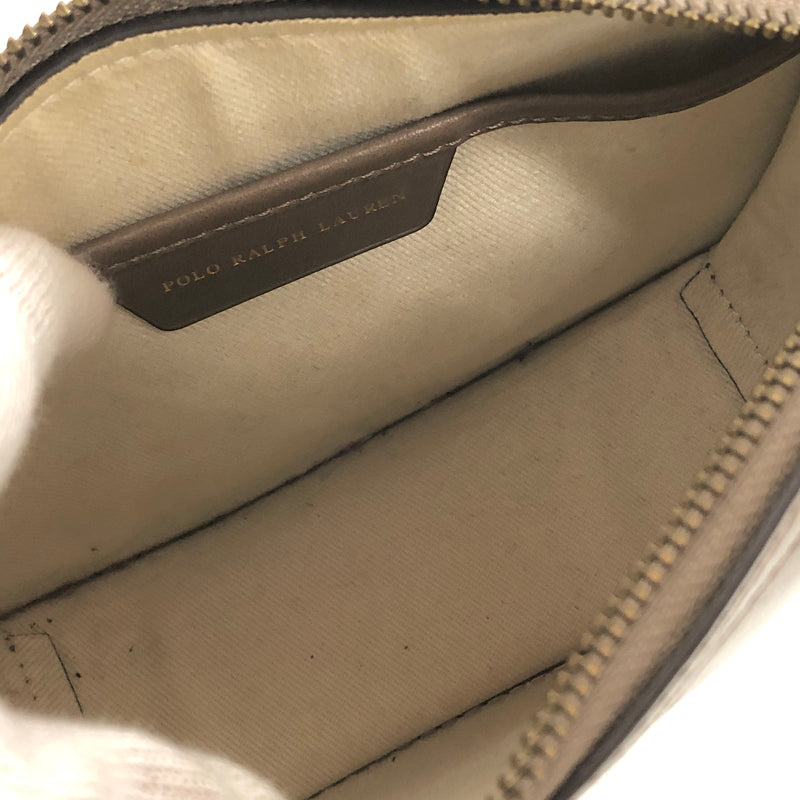 【中古品】【レディース】 POLO RALPH LAUREN ポロ・ラルフローレン SHOULDER BAG ショルダーバッグ 鞄 188-260630-rs-03-fur カラー：グレージュ系 万代Net店