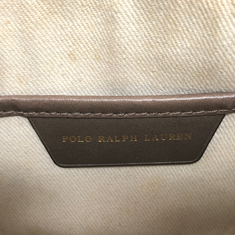 【中古品】【レディース】 POLO RALPH LAUREN ポロ・ラルフローレン SHOULDER BAG ショルダーバッグ 鞄 188-260630-rs-03-fur カラー：グレージュ系 万代Net店