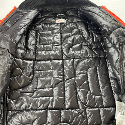 【中古品】【メンズ】 DIESEL ディーゼル QUILTING BLOUSON JACKET キルティング ブルゾン ジャケット アウター 141-251126-yo-01-tei サイズ：S カラー：オレンジ(赤みの強い) 万代Net店