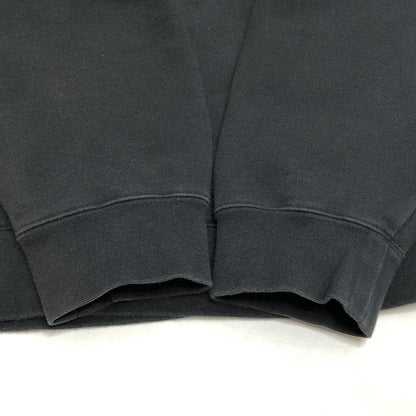 【中古品】【メンズ】 Supreme シュプリーム × NIKE ナイキ Leather Applique Hooded Sweatshirt FA190408MXP レザーアップリケ パーカー フーディ 長袖 トップス 149-260401-hn-02-fur サイズ：L カラー：ブラック 万代Net店