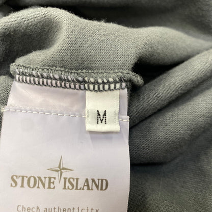 【中古品】【メンズ】 STONE ISLAND ストーンアイランド 791563750 GARMENT-DYED SWEAT LS TEE ガーメントダイ スウェット ロングスリーブ Tシャツ トップス 141-260817-kh-02-izu サイズ：M カラー：グレー 万代Net店