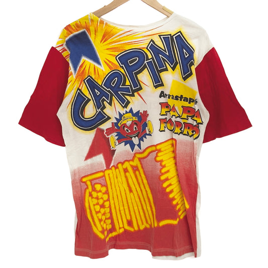 【現状渡し品】【メンズ】 Carlos Moura CARPINA PRINT S/S TEE 半袖 プリント Tシャツ トップス 古着 ヴィンテージ 146-260630-rs-04-fur サイズ：不明 カラー：レッド/ホワイト 万代Net店