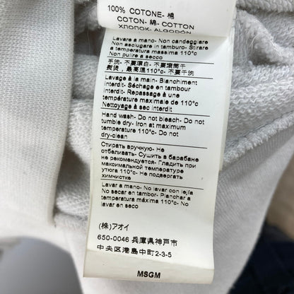 【現状渡し品】【メンズ】 MSGM 2000MM515 21AW PAINT LOGO PULLOVER HOODIE プルオーバー パーカー 142-251228-WA-01-iwa サイズ：XS カラー：ホワイト 万代Net店
