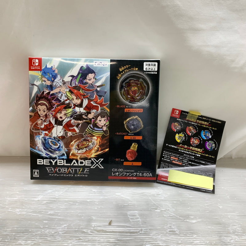 【中古美品】 ベイブレードエックス エボバトル CX-00 レオンファング T4-60A レッドVer. switch ソフト CERO:A 029-260729-zi-01-min 万代Net店