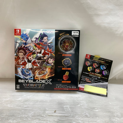 【中古美品】 ベイブレードエックス エボバトル CX-00 レオンファング T4-60A レッドVer. switch ソフト CERO:A 029-260729-zi-01-min 万代Net店