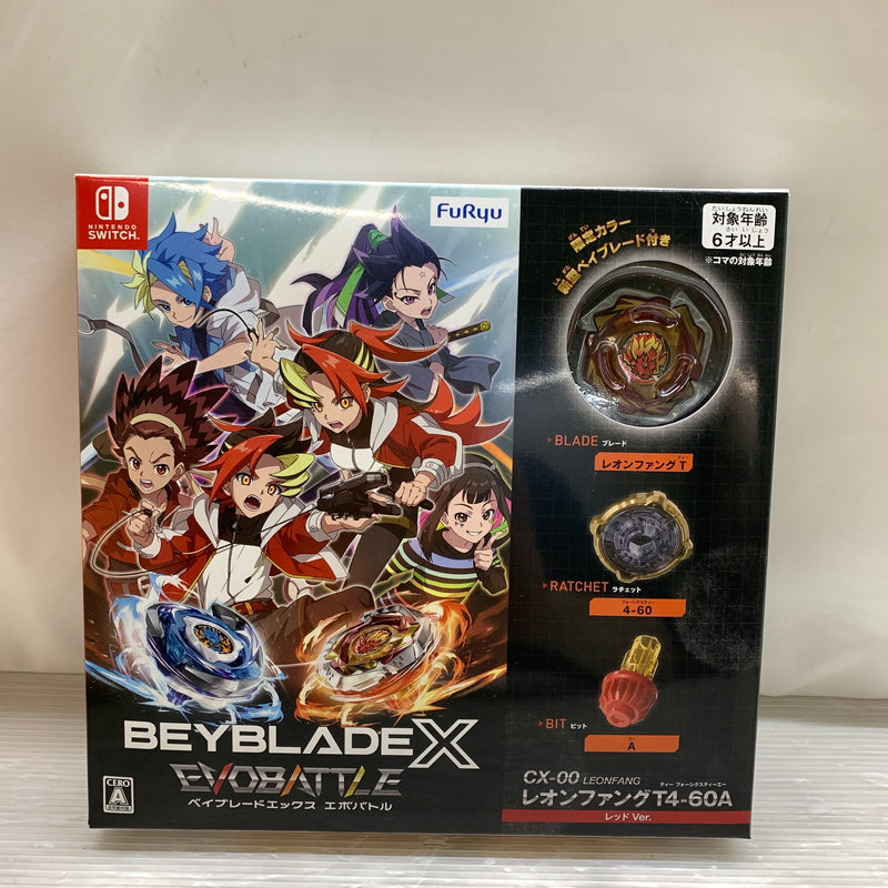 【中古美品】 ベイブレードエックス エボバトル CX-00 レオンファング T4-60A レッドVer. switch ソフト CERO:A 029-260729-zi-01-min 万代Net店