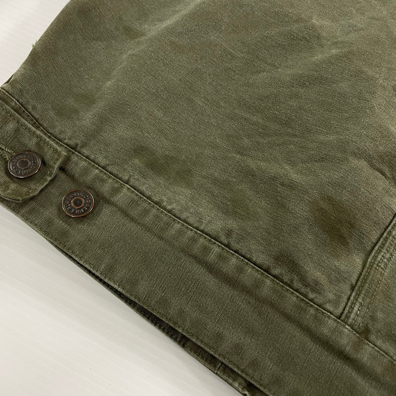 【中古品】【メンズ】 POLO COUNTRY RALPH LAUREN ポロカントリー ラルフローレン CORDUROY COLLAR WORK JACKET コーデュロイカラー ワークジャケット アウター 147-251126-yo-07-tei サイズ：M カラー：カーキ 万代Net店