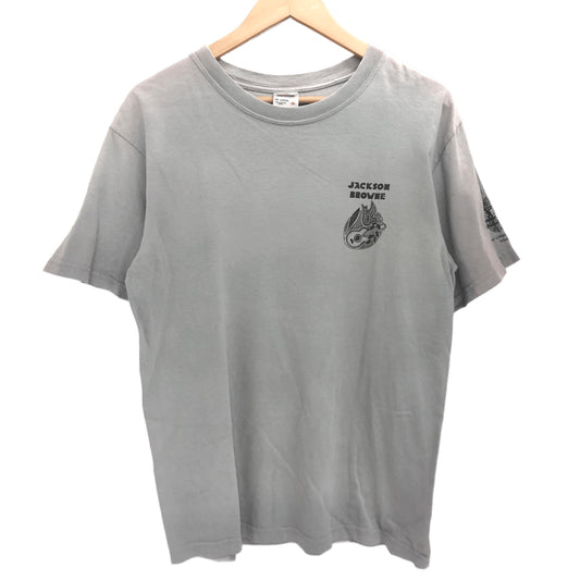 【現状渡し品】【メンズ】 anvil アンヴィル "JACKSON BROWNE" PRINT S/S TEE 半袖 プリント Tシャツ トップス 古着 ヴィンテージ 146-260630-rs-05-fur サイズ：M カラー：グレー 万代Net店