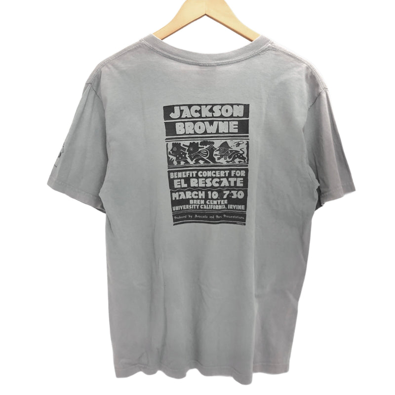 【現状渡し品】【メンズ】 anvil アンヴィル "JACKSON BROWNE" PRINT S/S TEE 半袖 プリント Tシャツ トップス 古着 ヴィンテージ 146-260630-rs-05-fur サイズ：M カラー：グレー 万代Net店