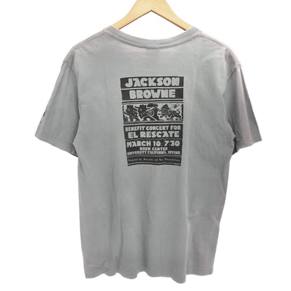 【現状渡し品】【メンズ】 anvil アンヴィル "JACKSON BROWNE" PRINT S/S TEE 半袖 プリント Tシャツ トップス 古着 ヴィンテージ 146-260630-rs-05-fur サイズ：M カラー：グレー 万代Net店