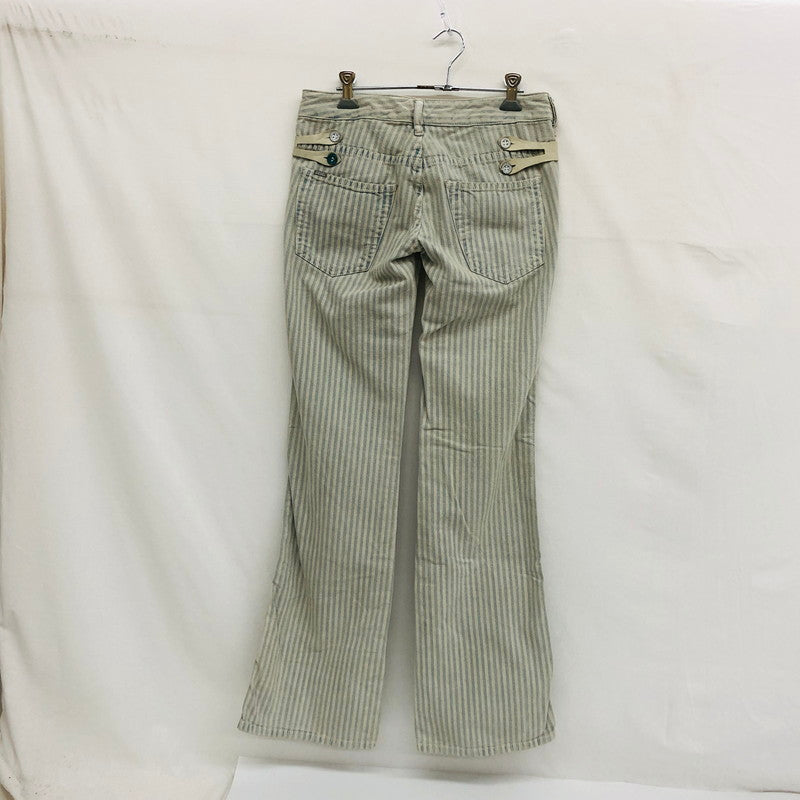 【現状渡し品】【レディース】 DIESEL ディーゼル RYOTH WASH n008DN ウォッシュ ストライプデニムパンツ ボトムス 152-250723-hn-06-fur サイズ：27 カラー：ホワイト/ブルー系 万代Net店