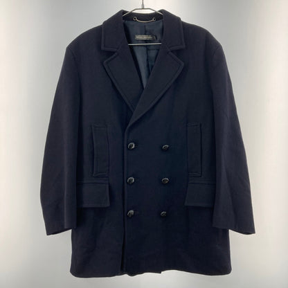 【中古品】【メンズ】 BROOK’S BROTHERS 英国製 黒銀タグ 70S ウールメルトンダブルブレストコート 146-251228-WA-03-iwa サイズ：38 カラー：ネイビー系 万代Net店