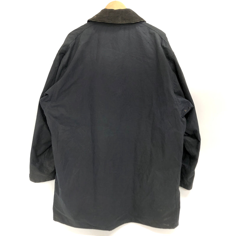【現状渡し品】【メンズ】 BARBOUR バーブァー 90S BORDER OILED JACKET オイルジャケット 3ワラント 95年製 英国製 アウター 古着 ヴィンテージ 144-260630-rs-08-fur サイズ：C44/112CM カラー：ネイビー 万代Net店