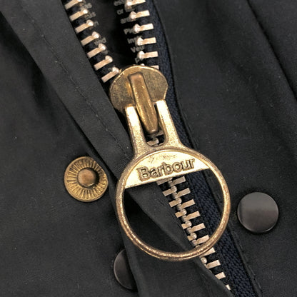【現状渡し品】【メンズ】 BARBOUR バーブァー 90S BORDER OILED JACKET オイルジャケット 3ワラント 95年製 英国製 アウター 古着 ヴィンテージ 144-260630-rs-08-fur サイズ：C44/112CM カラー：ネイビー 万代Net店