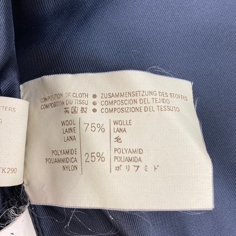 【中古品】【メンズ】 BROOK’S BROTHERS 英国製 黒銀タグ 70S ウールメルトンダブルブレストコート 146-251228-WA-03-iwa サイズ：38 カラー：ネイビー系 万代Net店