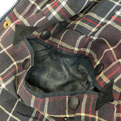 【現状渡し品】【メンズ】 BARBOUR バーブァー 90S BORDER OILED JACKET オイルジャケット 3ワラント 95年製 英国製 アウター 古着 ヴィンテージ 144-260630-rs-08-fur サイズ：C44/112CM カラー：ネイビー 万代Net店