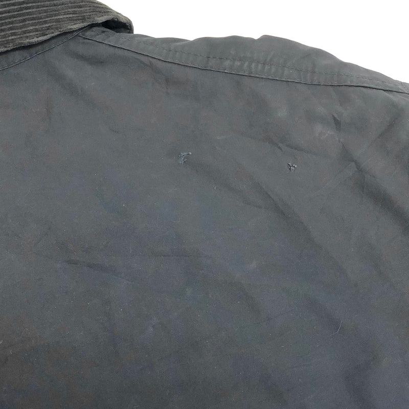 【現状渡し品】【メンズ】 BARBOUR バーブァー 90S BORDER OILED JACKET オイルジャケット 3ワラント 95年製 英国製 アウター 古着 ヴィンテージ 144-260630-rs-08-fur サイズ：C44/112CM カラー：ネイビー 万代Net店
