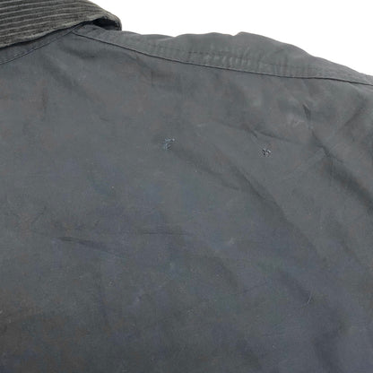 【現状渡し品】【メンズ】 BARBOUR バーブァー 90S BORDER OILED JACKET オイルジャケット 3ワラント 95年製 英国製 アウター 古着 ヴィンテージ 144-260630-rs-08-fur サイズ：C44/112CM カラー：ネイビー 万代Net店