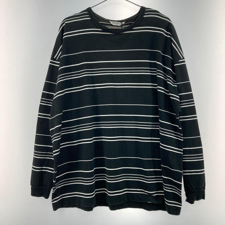 【中古品】【メンズ】 COOTIE クーティー CTE-22S313 22SS SUPIMA BORDER OVERSIZED L/S TEE ロンT 長袖Tシャツ 142-251228-WA-04-iwa サイズ：LARGE カラー：BLACK 万代Net店