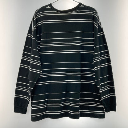 【中古品】【メンズ】 COOTIE クーティー CTE-22S313 22SS SUPIMA BORDER OVERSIZED L/S TEE ロンT 長袖Tシャツ 142-251228-WA-04-iwa サイズ：LARGE カラー：BLACK 万代Net店