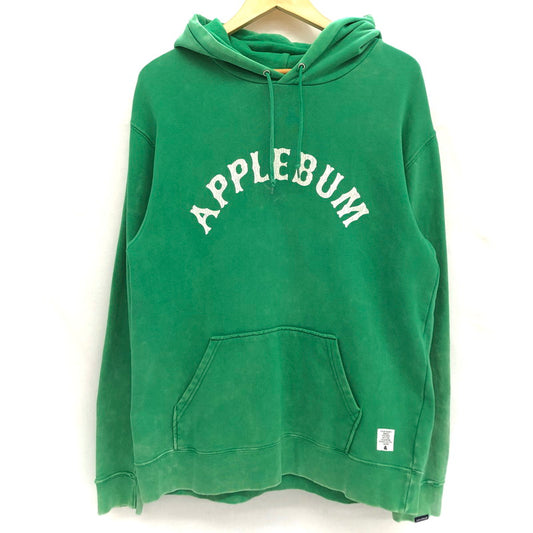 【中古品】【メンズ】 APPLEBUM アップルバム Arch Logo Chemical Wash Sweat Parka アーチロゴ パーカー フーディー ケミカルウォッシュ加工 長袖 トップス ストリート系 142-250725-rs-03-fur サイズ：M カラー：グリーン 万代Net店