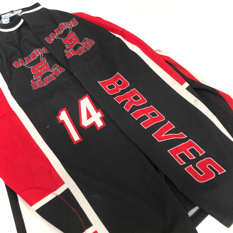 【中古品】【メンズ】 CANADA ATHLETICKNIT HOCKEY SHIRT ゲームシャツ 長袖 トップス ホッケー ユニフォーム 古着 ヴィンテージ 146-260630-rs-09-fur サイズ：XL カラー：レッド/ホワイト/ブラック 万代Net店