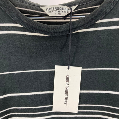 【中古品】【メンズ】 COOTIE クーティー CTE-22S313 22SS SUPIMA BORDER OVERSIZED L/S TEE ロンT 長袖Tシャツ 142-251228-WA-04-iwa サイズ：LARGE カラー：BLACK 万代Net店