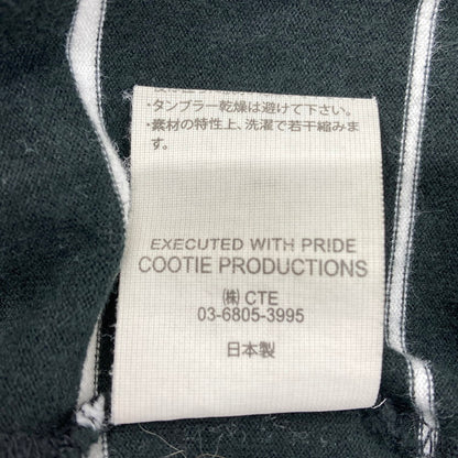 【中古品】【メンズ】 COOTIE クーティー CTE-22S313 22SS SUPIMA BORDER OVERSIZED L/S TEE ロンT 長袖Tシャツ 142-251228-WA-04-iwa サイズ：LARGE カラー：BLACK 万代Net店
