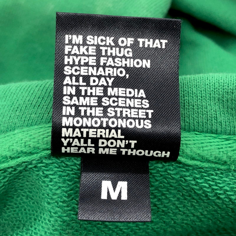 【中古品】【メンズ】 APPLEBUM アップルバム Arch Logo Chemical Wash Sweat Parka アーチロゴ パーカー フーディー ケミカルウォッシュ加工 長袖 トップス ストリート系 142-250725-rs-03-fur サイズ：M カラー：グリーン 万代Net店