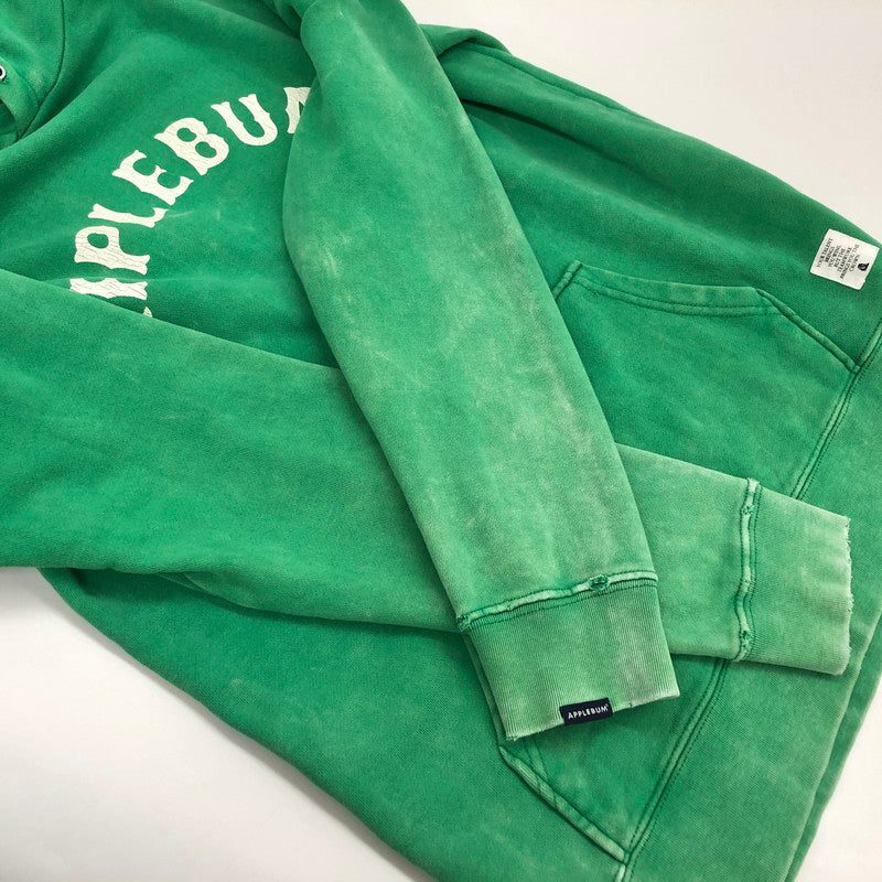 【中古品】【メンズ】 APPLEBUM アップルバム Arch Logo Chemical Wash Sweat Parka アーチロゴ パーカー フーディー ケミカルウォッシュ加工 長袖 トップス ストリート系 142-250725-rs-03-fur サイズ：M カラー：グリーン 万代Net店