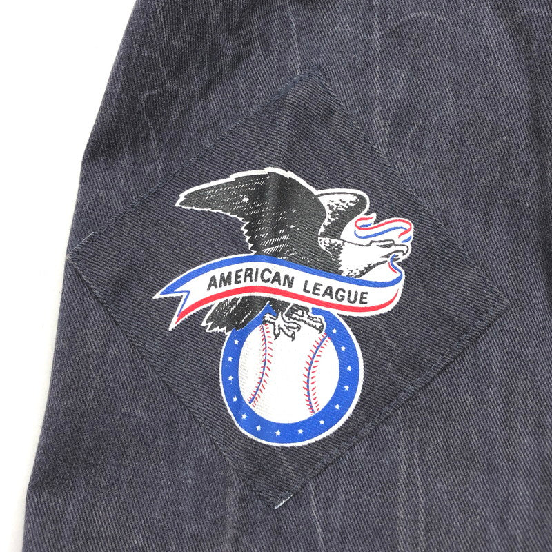 【中古品】【メンズ】 STARTER スターター × MLB YORK YANKEES ベースボールシャツ NY ストーンウォッシュ 半袖 トップス スポーツ系 ヴィンテージ系 146-250725-rs-05-fur サイズ：L カラー：ネイビー 万代Net店