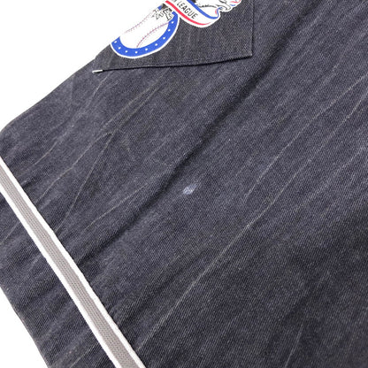 【中古品】【メンズ】 STARTER スターター × MLB YORK YANKEES ベースボールシャツ NY ストーンウォッシュ 半袖 トップス スポーツ系 ヴィンテージ系 146-250725-rs-05-fur サイズ：L カラー：ネイビー 万代Net店