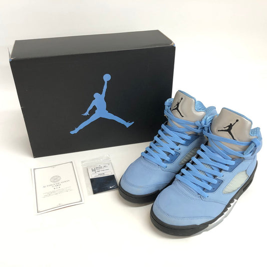 【中古品】【メンズ】 NIKE ナイキ AIR JORDAN 5 RETRO SE "UNC" DV1310-401 エア ジョーダン 5 レトロ シーズナルエディション スニーカー シューズ 靴 160-250415-rs-01-fur サイズ：27.5cm US 9.5 カラー：ブルー 万代Net店