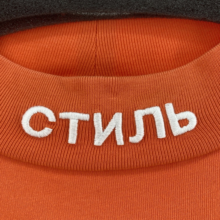 【中古品】【メンズ】 HERON PRESTON HMAB001F18600021 CTNMB TURTLE-NECK LS T-SHIRT ロンT 長袖Ｔシャツ 142-251228-WA-07-iwa サイズ：L カラー：オレンジ 万代Net店