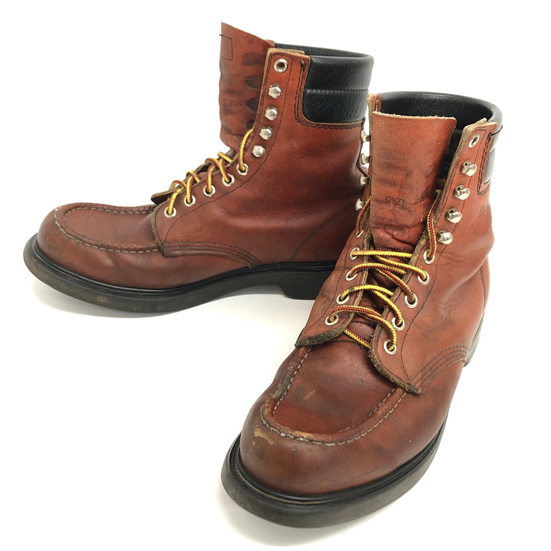 【現状渡し品】【メンズ】 RED WING レッドウィング MOC-TOE WORK BOOTS 404 ワークブーツ シューズ 靴 ヴィンテージ 164-260701-rs-05-fur サイズ：9 1/2D カラー：ブラウン 万代Net店