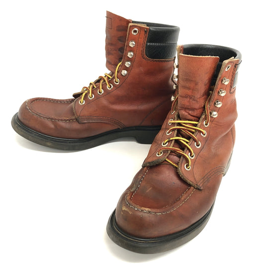【現状渡し品】【メンズ】 RED WING レッドウィング MOC-TOE WORK BOOTS 404 ワークブーツ シューズ 靴 ヴィンテージ 164-260701-rs-05-fur サイズ：9 1/2D カラー：ブラウン 万代Net店