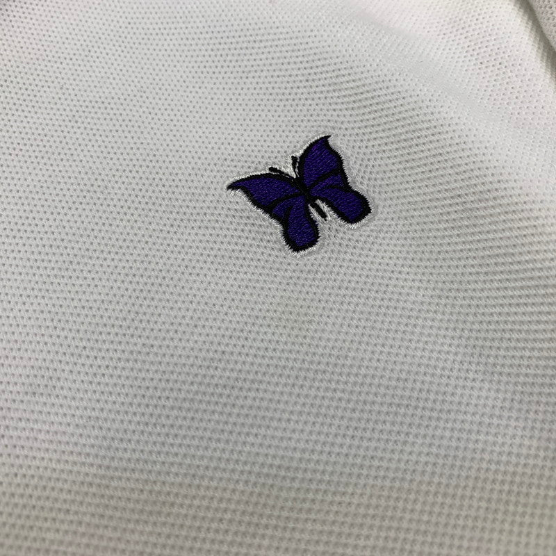【中古品】【メンズ】 NEEDLES ニードルス LS POLO SHIRT - COTTON PIQUE ロングスリーブ ポロ シャツ コットン ピケ トップス 長袖 140-260702-cs-01-izu サイズ：M カラー：ホワイト 万代Net店