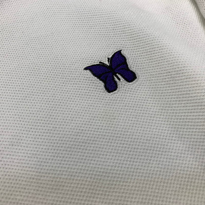 【中古品】【メンズ】 NEEDLES ニードルス LS POLO SHIRT - COTTON PIQUE ロングスリーブ ポロ シャツ コットン ピケ トップス 長袖 140-260702-cs-01-izu サイズ：M カラー：ホワイト 万代Net店
