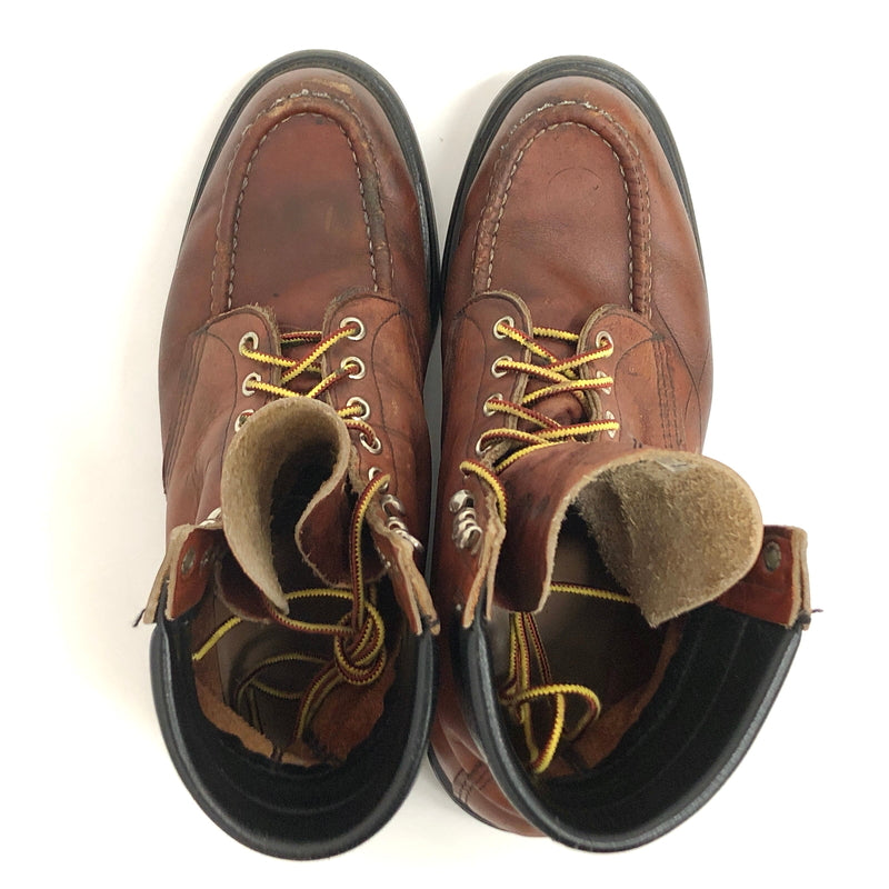 【現状渡し品】【メンズ】 RED WING レッドウィング MOC-TOE WORK BOOTS 404 ワークブーツ シューズ 靴 ヴィンテージ 164-260701-rs-05-fur サイズ：9 1/2D カラー：ブラウン 万代Net店
