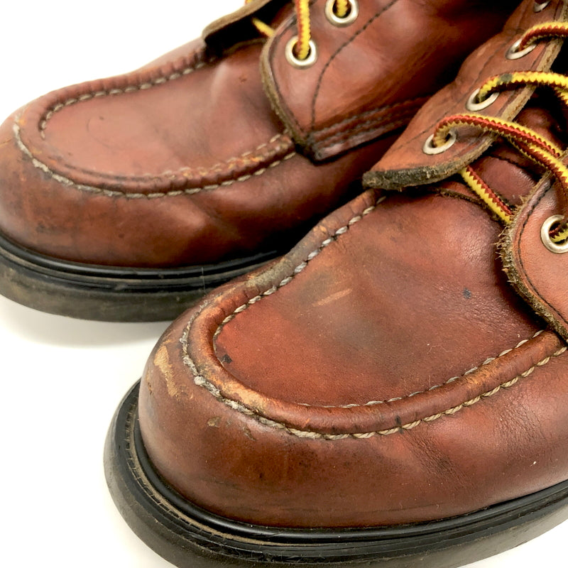 【現状渡し品】【メンズ】 RED WING レッドウィング MOC-TOE WORK BOOTS 404 ワークブーツ シューズ 靴 ヴィンテージ 164-260701-rs-05-fur サイズ：9 1/2D カラー：ブラウン 万代Net店