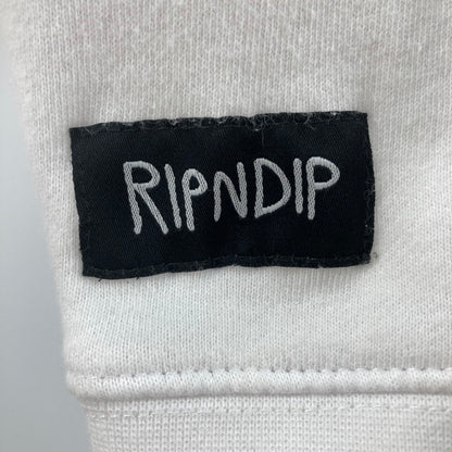 【中古品】【メンズ】 INDEPENDENT インディペンデント RIPNDIP × INDEPENDENT IND4000C PULLOVER HOODIE プルオーバー パーカー 142-251230-WA-01-iwa サイズ：M カラー：ホワイト 万代Net店