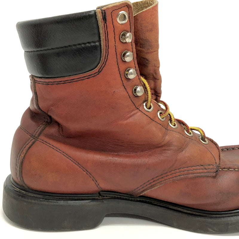 【現状渡し品】【メンズ】 RED WING レッドウィング MOC-TOE WORK BOOTS 404 ワークブーツ シューズ 靴 ヴィンテージ 164-260701-rs-05-fur サイズ：9 1/2D カラー：ブラウン 万代Net店