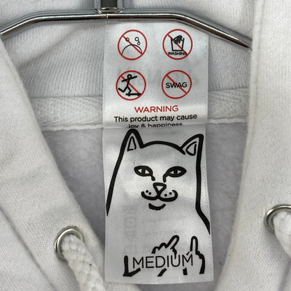 【中古品】【メンズ】 INDEPENDENT インディペンデント RIPNDIP × INDEPENDENT IND4000C PULLOVER HOODIE プルオーバー パーカー 142-251230-WA-01-iwa サイズ：M カラー：ホワイト 万代Net店