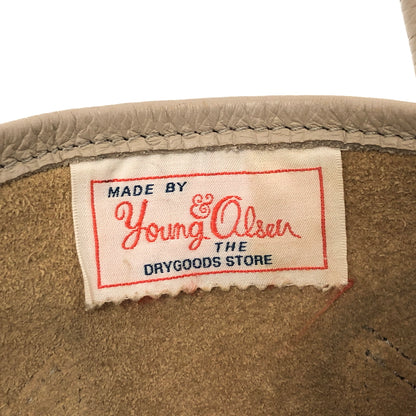 【現状渡し品】【レディース】 YOUNG&OLSEN THE DRYGOODS STORE ヤングアンドオルセン EMBOSSED LEATHER TOTE M エンボス レザートート バッグ 鞄 188-260701-rs-08-fur カラー：ベージュ系 万代Net店