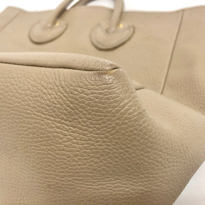 【現状渡し品】【レディース】 YOUNG&OLSEN THE DRYGOODS STORE ヤングアンドオルセン EMBOSSED LEATHER TOTE M エンボス レザートート バッグ 鞄 188-260701-rs-08-fur カラー：ベージュ系 万代Net店