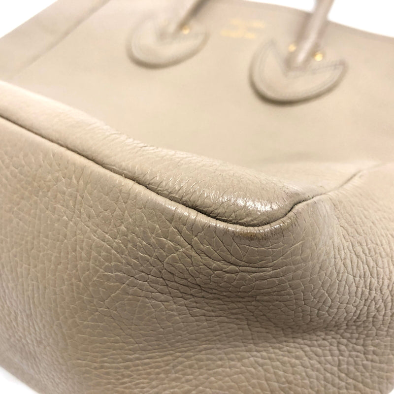 【現状渡し品】【レディース】 YOUNG&OLSEN THE DRYGOODS STORE ヤングアンドオルセン EMBOSSED LEATHER TOTE M エンボス レザートート バッグ 鞄 188-260701-rs-08-fur カラー：ベージュ系 万代Net店